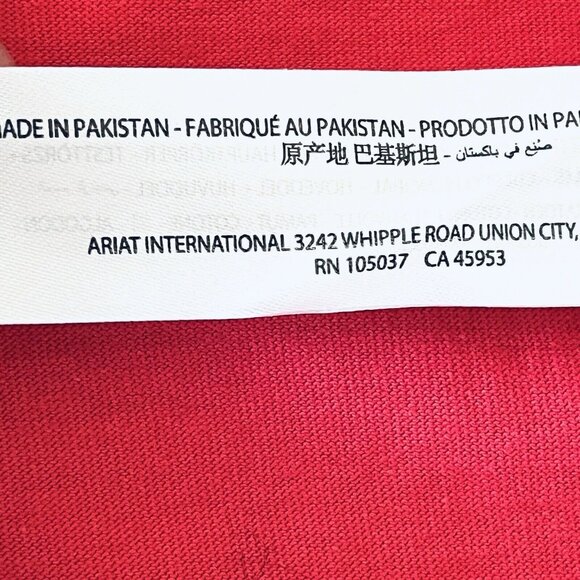 NWOT ARIAT REBAR Women's Coral Red Long Sleeve Hooded T-shirt Size Medium - Picture 11 of 13